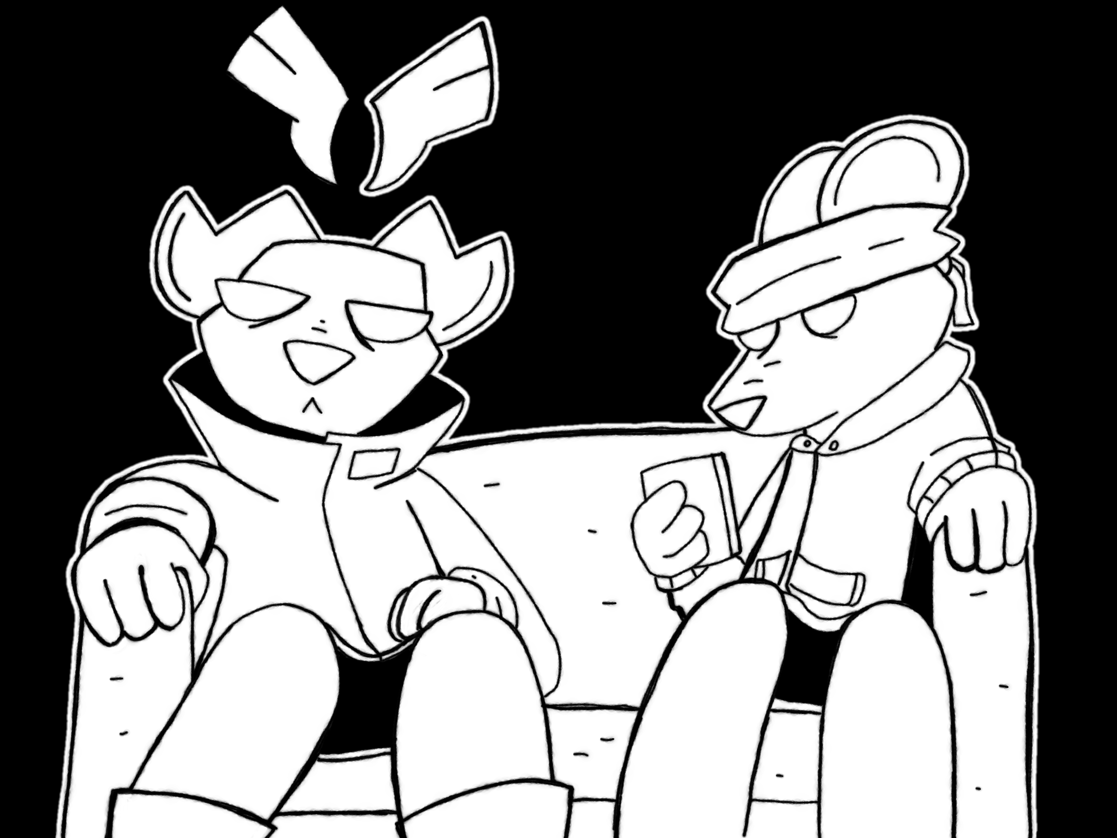 chilling on the couch.